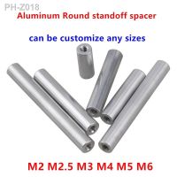 5-10pcs M2 M2.5 M3 M4 M5 M6 Female thread Round Aluminum Standoff Spacer Column extend Stud Long Nut length 6mm to 100mm