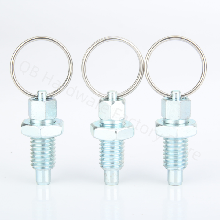 ขายร้อน-handle-retractable-non-lock-out-pull-spring-plunger-with-lift-ring-index-bolts-pins