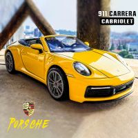 MSZ 1:32พอร์ช911 Carrera Cabriolet โมเดลรถอัลลอยเสียงเบา Diecast รถลากโลหะของขวัญของเล่นเด็กคอลเลกชัน