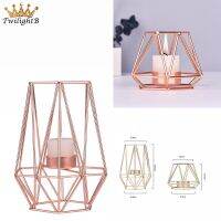 Candlestick Stand Irregular shape Room Office Nordic Style Iron Geometric Romantic Candle Church Teahouse Useful