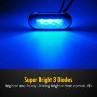 4pcs Waterproof Deck Boat Cabin Light Lamp Blue Courtesy 12V