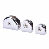 2Pcs High Quality Stainless Steel Glass Clips Adjustable Wall Mounted Glass Shelf Clamp Bracket 6-8mm Glass Holder With Screw