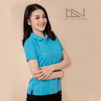 เสื้อยืดผู้ชาย สีฟ้าทะเล (หญิง) เสื้อโปโล By Doitnow  สินค้าคุณภาพ จากแห่งผลิตโดยตรง!! เสื้อยืดผู้ชายเท่ๆ