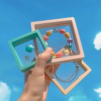 ▫ Colorful 3D Floating Picture Frame Shadow display film suspensiony storage transparent box Jewelry Bracelet packaging box