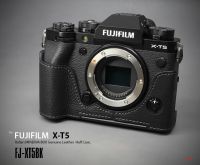 LIMS Design Fuji X-T5 [Black] Half Case ทำจากหนังแท้ประเทศอิตาลี LIMS Genuine Leather Camera Half Case Fujifilm X-T5