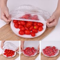 20/50/100pcs Disposable Food Cover Plastic Wrap Elastic Food Lids Fruit Bowls Cups Caps Storage Kitchen Fresh Keeping Saver Bag