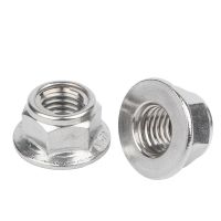 DIN6927 Stainless Steel Metal Lock Nut With Flange M4 M5 M6 M8 SS304