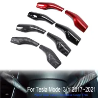 2 Pcs Wiper Gear Lever Decorative Cover Trim For Tesla Model 3 Y Column Gear Shift Cover Steering Wheel Protection Accessories