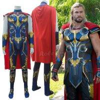 ความรักและฟ้าร้องภาพยนตร์ Thor ใหม่เสื้อคอสเพลย์เด็กผู้ใหญ่ยอดมนุษย์ Thor โอดินสันจั๊มสูทคอสเพลย์เครื่องแต่งกายวันฮาโลวีนปาร์ตี้