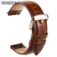 New Genuine Leather Watchband 18mm 20mm 22mm Black Brown Red Cowhide Watch Band Quick Release Strap Watch Accessories