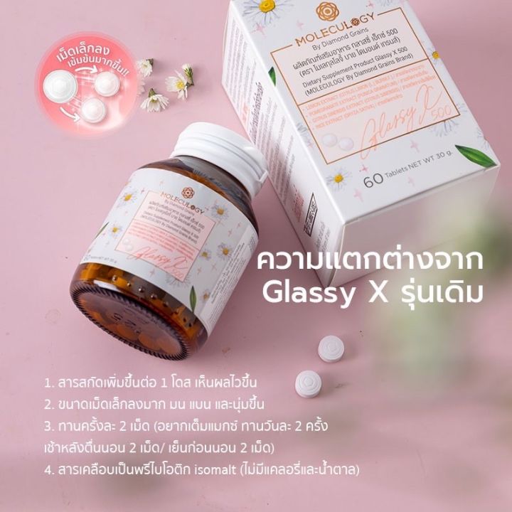 moleculogy-glassy-x-by-diamond-grains-ผลิตภัณฑ์เสริมอาหาร-กลาสซี่-เอ็กซ์-500-60-เม็ด-กระปุก-glassyx-กลาสซี่-x