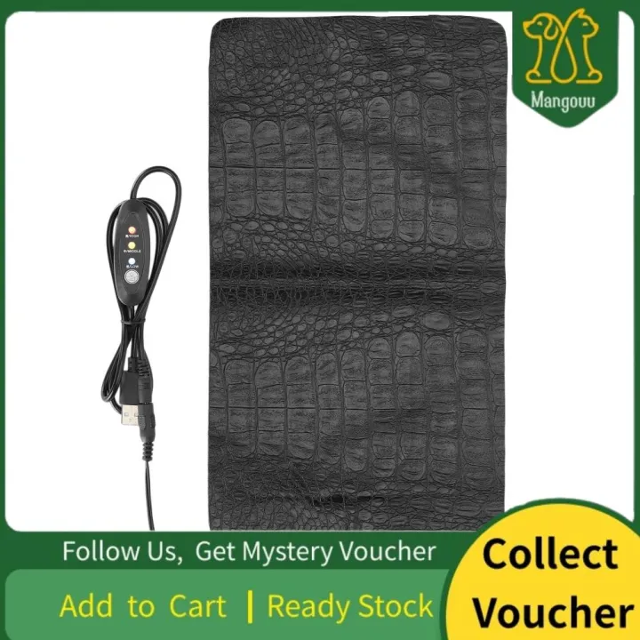 USB Reptile Anti‑Scratch Heating Pad Waterproof Heat Mat for Reptiles