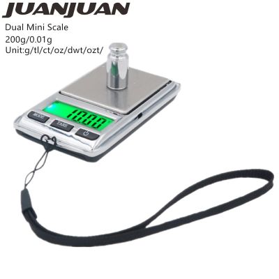 200g/0.01g Mini Dual Digital Scale Pocket Jewery Gram Electronic Diamond Balance Weighing Tool With Backlight 40%OFF Tapestries Hangings