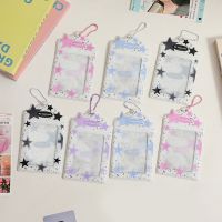 Cartoon PVC Card Holder Cover Storage Idol Photo Sleeves Bag Pendant Photo Pocket Keychain Photocards Protector Photo Frame INS