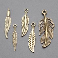 Small Leaf Feather Charms Diy Fashion Jewelry Accessories Parts Craft Supplies Charms For Jewelry Making