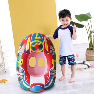 Inflatable Float Seat Baby Swimming Circle Car Shape Toddler Swimming Ring Kid Child Swim Ring Accessories Water Fun Pool Toys