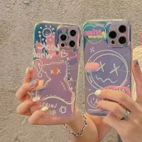 For Oneplus 9R 9RT 9 Pro Cover Dazzling Bear Laser Shining Soft Phone Case for Oneplus Nord N10 N100 N200 CE 5G One Plus Cover Phone Cases