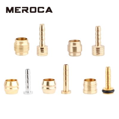 ☽ MEROCA Bicycle Oil Needle Olive Head Bh90 Bh59 Hydraulic Brake Hose Pressing Ring 4 Set