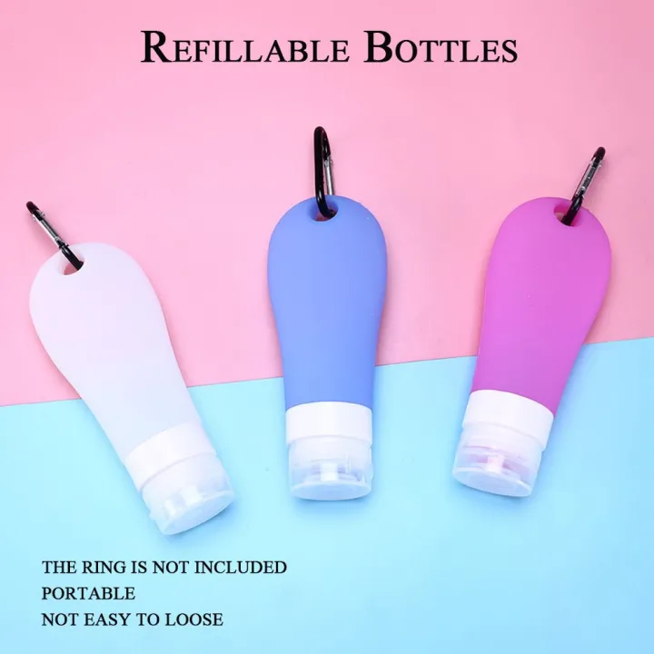 Bellery Travel Cute Silicone Hole Empty Sample Bottle Squeeze Press 