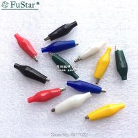 12Pcs Insulation Metal Alligator Crocodile Clip Electric Test 28MM Lead Colorful Red Black Blue Green White Yellow Car Connector