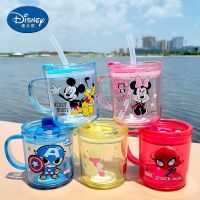 ❡┇ พร้อมส่ง Disney(ของแท้) ถ้วยน้ำเด็กพลาสติก มีฝาปิด ใส่หลอดได้ Skater แก้วน้ำเด็ก แก้วน้ำ มีฝาเปิด-ปิดสามารถกันหกได้ พร้อมหลอดดูด ขนาด 300 ML