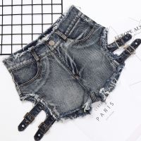 【hot】 New Waist Thin Hole Denim Shorts With Fork Womens Nightclub Cotton Jeans Feminino