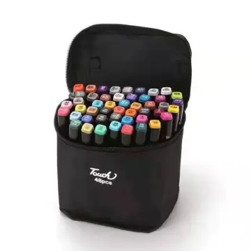 48pcs Touch Dual-head 48-color Marker Pens Set For Students' Drawing, Hard  Nib, Oil Based, Artistic Use