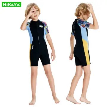 2.5MM Kids Wetsuit Diving Suit Neoprene Keep Warm Sunscreen Full Body Swimming  Suit Swimwear Jumpsuit Surf Suit for Girls Youth Teen Toddler Child M 