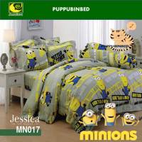 Jessica ชุดผ้าปูที่นอน+ผ้านวม  (3.5ฟุต/5ฟุต/6ฟุต)ครบชุด ลาย มินเนี่ยน Minions รุ่น MN017