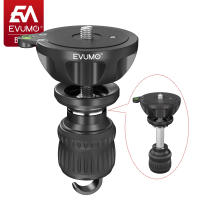 Evomo 75mm Universal bowl tripod adapter retractable half ball bowl leveler adapter for tripod ball head fluid hydraulic head