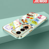 JIUMOO เคสปลอกสำหรับ Samsung Galaxy S23บวก S23อัลตร้าเคสการ์ตูนทอยสตอรี่กรอบสี่เหลี่ยมใหม่เคสนิ่มซิลิกาเจลกันกระแทกเคสมือถือรวมทุกเลนส์กล้องถ่ายรูปฝาครอบป้องกัน