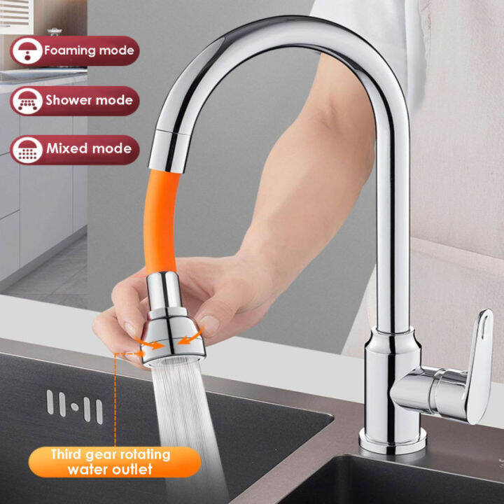 General Interface Bendable 360° Rotating Water Tap Accessories Wash