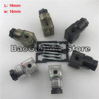 5Pcs Solenoid Valve Plug Connector C-Type Plug Terminal Socket Light DIN43650 C-Type ระยะเท้า9.4Mm