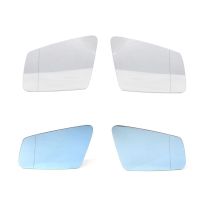 Right and Left Side Rearview Mirror Glass White/Blue Replacement for Mercedes Benz W212 204 221 2128100121 2128102521