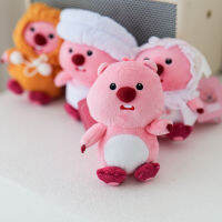 Original 2022ใหม่น่ารักสีชมพู Little Beaver Plush ตุ๊กตาจี้กระเป๋ารถบุคลิกภาพจี้เด็กวันหยุด Gift