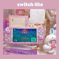 สำหรับนินเท็นโด Switch Lite เคสอุปกรณ์เสริมเคสสีสติกเกอร์อะนิเมะน่ารักป้องกันการตกฝาครอบสำหรับเกมคอนโซลสวิตช์