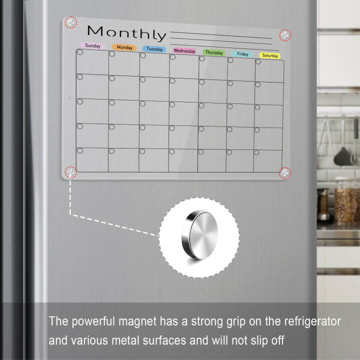 zsheng-กระดานไวท์บอร์ดแบบแม่เหล็กใส-กระดานไวท์บอร์ดกระดานลบแห้งอะคริลิคใช้ซ้ำได้บอร์ดปฏิทิน