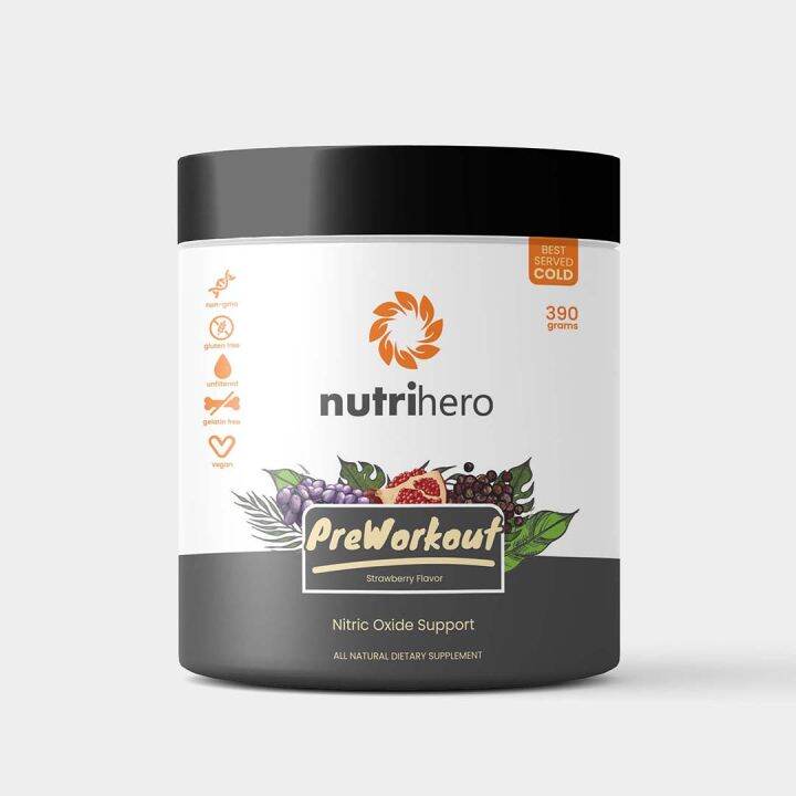 Nutrihero Nitric Oxide Supplements Pre Workout with LCitrulline