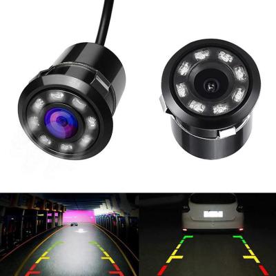 8 LED 170 Degree Round Back Up Cameras Car Rear View Waterproof Camera Cameras Reversing Parking Vision Auto Night G0I7