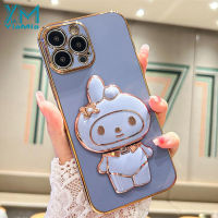 YiMia เคสโทรศัพท์ตั้งกระจกเงาโต๊ะเครื่องแป้งเมโลดี้แฟชั่นสำหรับ Samsung กาแลคซี A50 A50S A30S A30 A20 A20S A21S A70 A70S A750 A7 2018 A10S เคส A10เคสนิ่มเคลือบอิเล็คโทรเพลทหรูฝาครอบหลังซิลิโคน