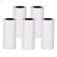 Ready in stock 5 Rolls Self-Adhesive Thermal Paper Roll White Sticky Paper BPA-Free 57x30mm without Backing Paper for PeriPage PAPERANG Poooli Phomemo Pocket Thermal Printer