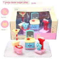 2 Ding Xiaoma taste candy and play with cat life fun cute scene toy fruit juice fudge