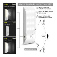 12 LED ชาร์จ PIR Motion Induction Sensor Light Stick-On ตู้เสื้อผ้า Night Light ห้องโถงโคมไฟติดผนัง USB Sensor Corridor Lamp