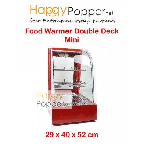 Happypopper commercial food warmer display showcase mini for pastry pizza fried chicken nugget