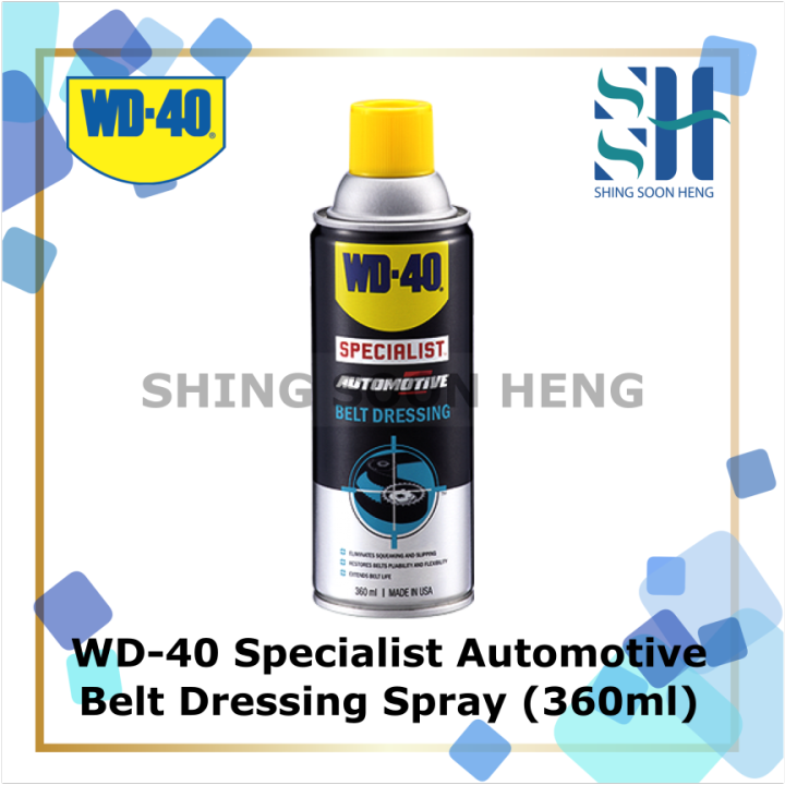 WD40 Specialist Automotive Belt Dressing Spray (360ml) Lazada