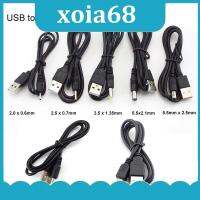 xoia68 Shop USB type A Male to DC 5.5 2.1 2.5 2.0 3.5x1.35 4.0x1.7 mm male mini 5pin power supply Plug Jack extend charging cable connector