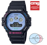 นาฬิากข้อมือชาย สายดำจอฟ้า นาฬิกาสปอร์ตกันน้ำ G-Shock DW-5900 สีพิเศษ ของแท้ใบครบทุกอย่างประหนึ่งซื้อจากห้าง พร้อมรับประกัน 1 ปี CMG