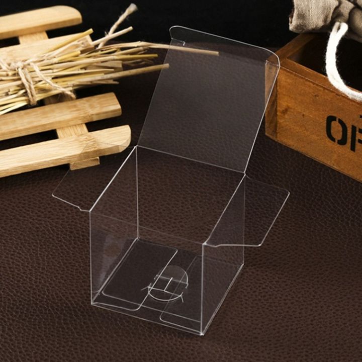 a-shack-cut-กล่องใสพีวีซีสี่เหลี่ยมจัตุรัสของขวัญขนมบ้านแสดงที่เก็บของ10ชิ้น