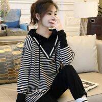 [COD] 2022 and Fashionable Korean Slender All-match Commuter Stitching Long-sleeved Sweater Womens Soft