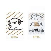 KITTA Limited Dog (KITL007) / Washi tape แบบแผ่นพร้อมใช้งาน รุ่น Limited ลายน้องหมา แบรนด์ KITTA จากประเทศญี่ปุ่น (KITL0